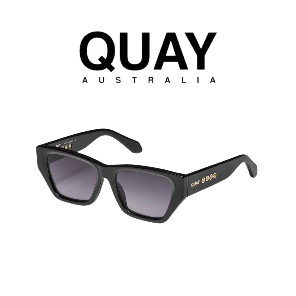 New!! QUAY AUSTRALIA- No Apologies Sunglasses- black, smoke - Picture 1 of 3